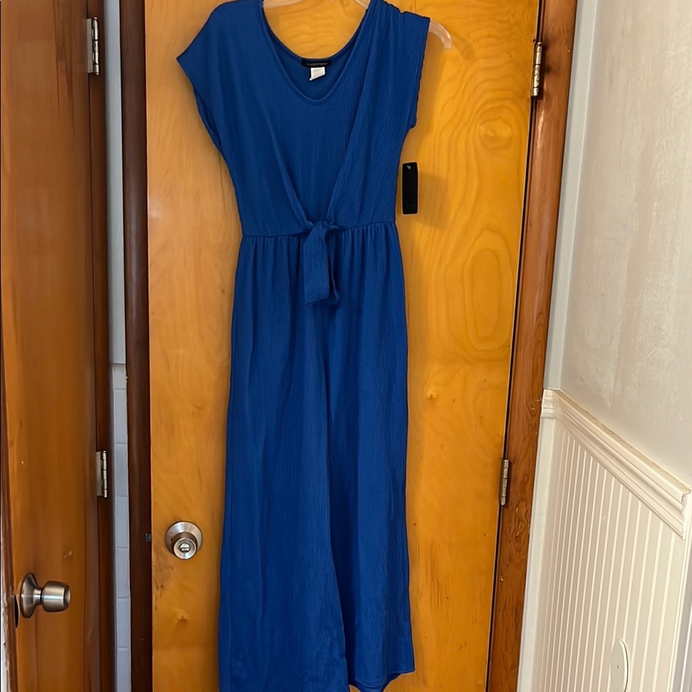 Caution To The Wind Vibrant Blue Knit Top